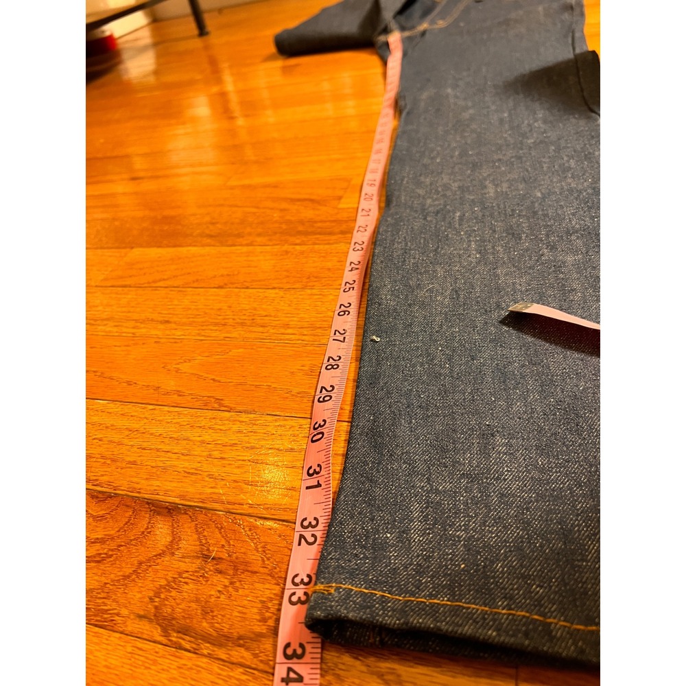 Vintage Levis 517 Saddleman Boot Jeans Orange Tab 1980s Indigo W31 L33 NOS - Picture 7 of 8